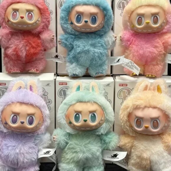 For Labubuuuxxxx Heartbeat Macaron Enamel The Monsters Face Blind Box - Picture 2 of 4